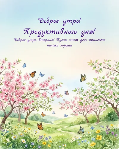 Доброе утро! Продуктивного дня! — morning spring 11